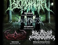 Bloodtruth, Deceptionist, Onicectomy e Bibliopegia Antropodermica in concerto